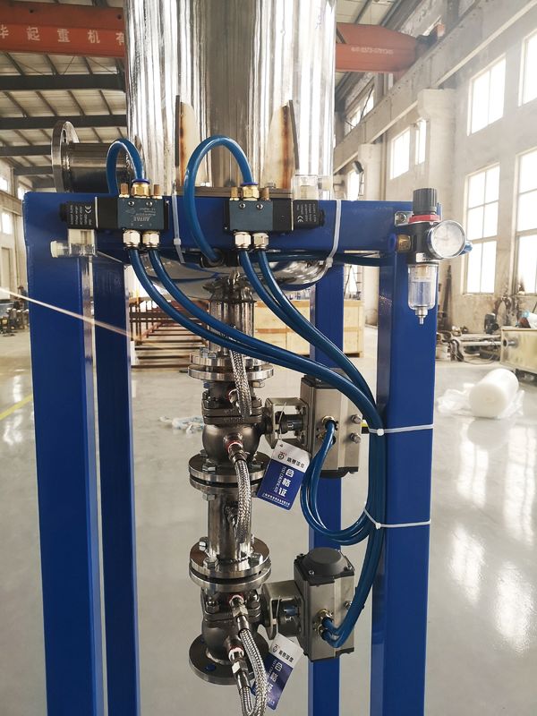 Spiral Resin Filter Equipment , Push Scrape Slag Discharge Filtering Machine