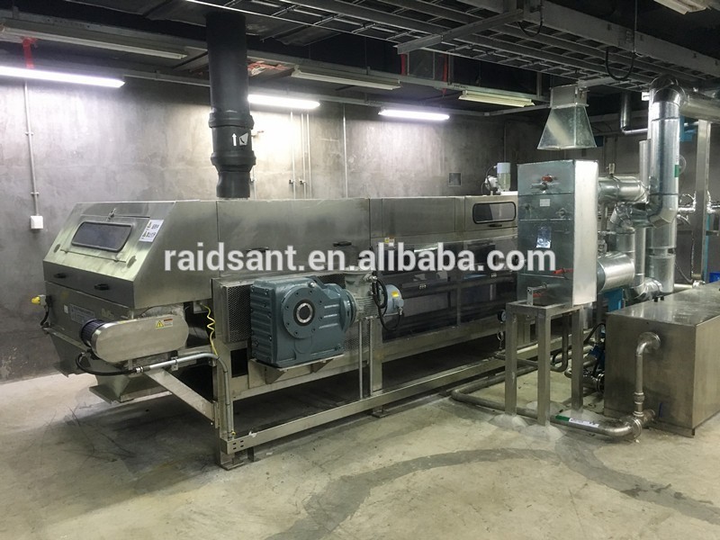 Granulator with steel belt and rotoform head